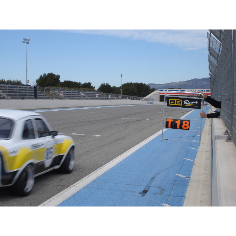 BG Racing Standard Silver Aluminium Pit Board Kit